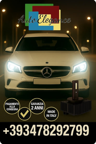 🔥KIT LED D1S 6000K BIANCO CANBUS – Anabbaglianti per Mercedes-Benz CLA🔥