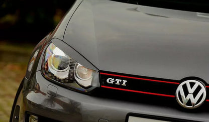 Sopracciglia per VW Golf 6 2008-2013 palpebre fari ABS Plastica