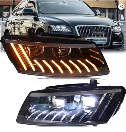 🔥 FARI ANTERIORE a LED PER AUDI Q5 08-18,  LED DRL CON INDICATORI DI DIREZION🔥