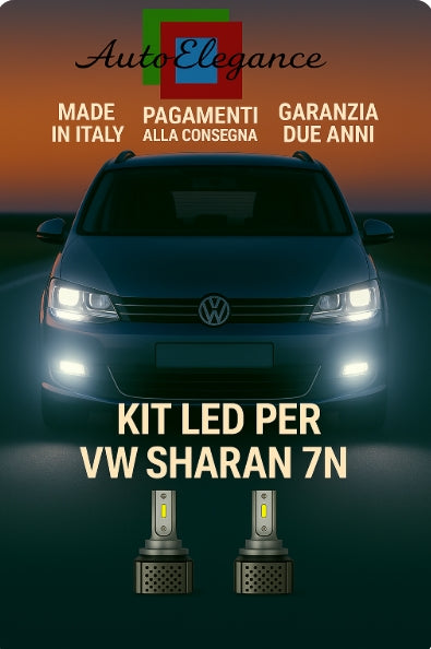 💫KIT LED D3S 6000K BIANCO CANBUS – Anabbaglianti per Volkswagen Sharan 7N💫