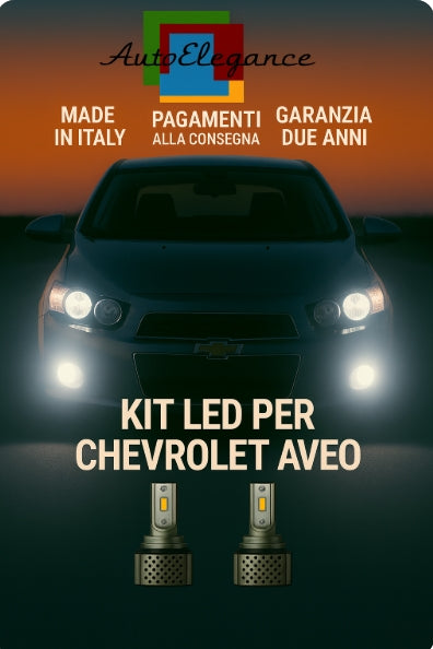 💫KIT LED D3S 6000K BIANCO CANBUS – Anabbaglianti per Chevrolet Aveo💫