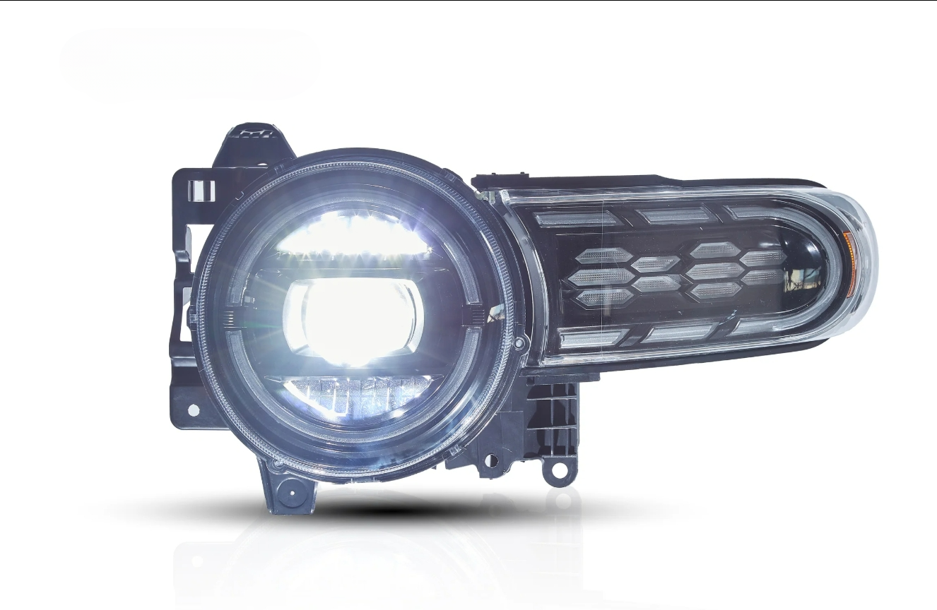 LED Double Beam Headlights for Toyota FJ Cruiser 2007-2023 with Dynamic Animation Lighting 