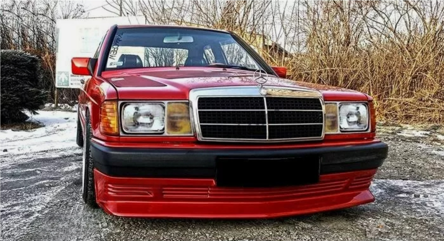 MERCEDES 190 GONNA ANTERIORE / LABBRO / PARAURTI ANTERIORE INFERIORE SPOILER