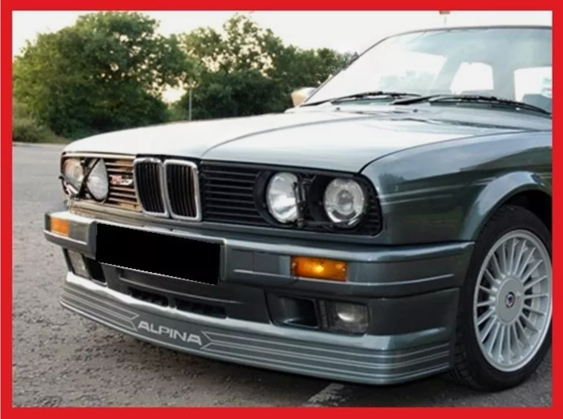 BMW 3 E30 88-94 GONNA ANTERIORE / SPOILER / LABBRO ALPINA B6 look