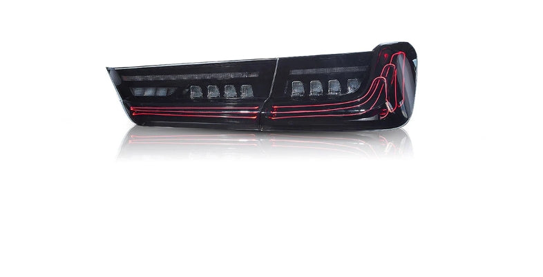 Fanali posteriori laser a LED per BMW Serie 3 G20 2019-2023 con indicatori di direzione ambra sequenziali