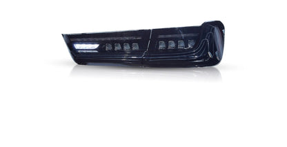 Fanali posteriori laser a LED per BMW Serie 3 G20 2019-2023 con indicatori di direzione ambra sequenziali