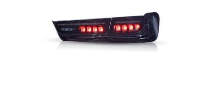 Fanali posteriori laser a LED per BMW Serie 3 G20 2019-2023 con indicatori di direzione ambra sequenziali