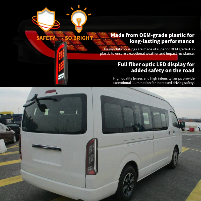 Fanali posteriori Full LED per Toyota Hiace 2005-2018