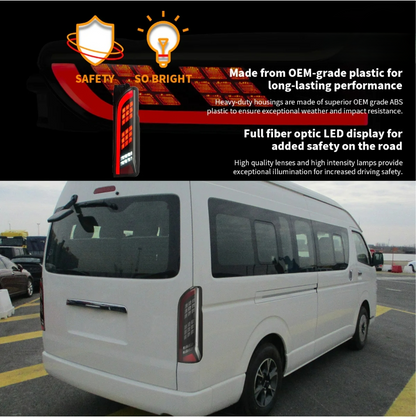 Fanali posteriori Full LED per Toyota Hiace 2005-2018