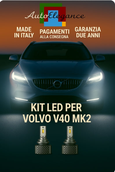 💫KIT LED D3S 6000K BIANCO CANBUS – Anabbaglianti per Volvo V40 MK2💫