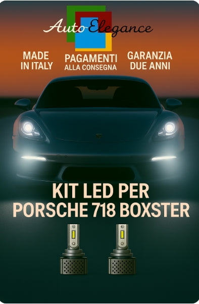 🔥KIT LED D3S 6000K BIANCO CANBUS – Anabbaglianti per Porsche 718 Boxster🔥