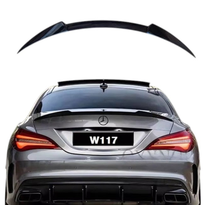 🔥SPOILER POSTERIORE PER BAGAGLIAIO STILE CS NERO LUCIDO PER MERCEDES CLA W117🔥