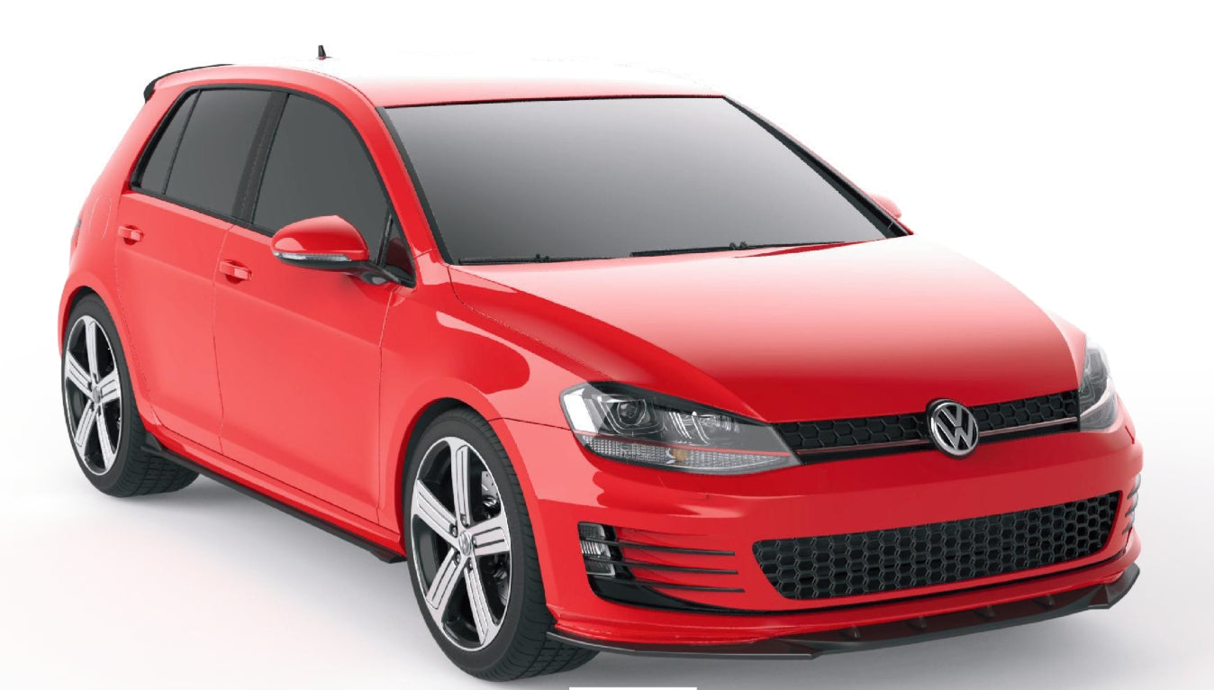 💫Splitter Anteriore per VW Golf GTI Mk7 (2013–2016) – Nero Lucido 💫