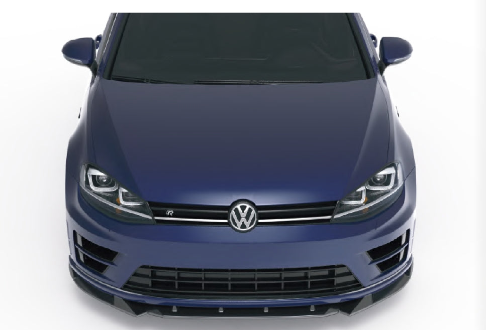 💫Splitter Anteriore per VW Golf 7 R & R-Line (Mk7) (2013–2016) – Nero Lucido💫