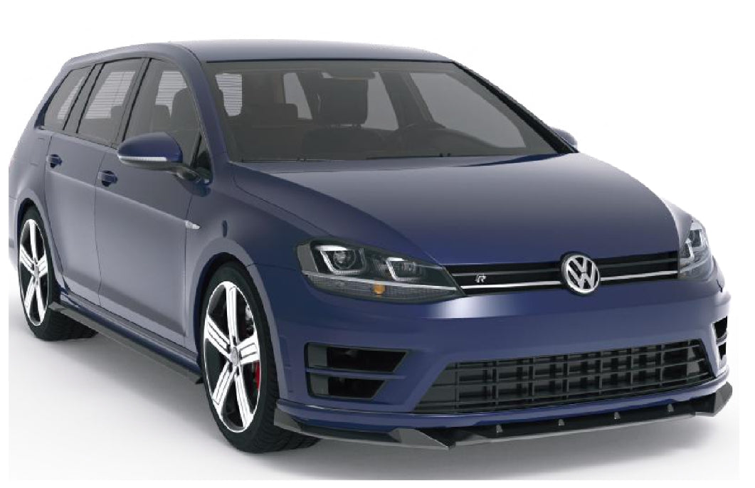 💫Minigonne Laterali (2 pezzi) per VW Golf Mk7 R / R-Line (2013–2016) – Nero Lucido💫