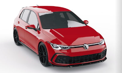 💫Body Kit Completo Nero Lucido per VW Golf Mk8 GTI / GTE / GTD / R-Line /💫