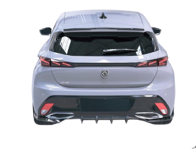💫Spoiler Cap per Peugeot 308 GT Mk3 Hatchback (2021–) – Nero Lucido💫