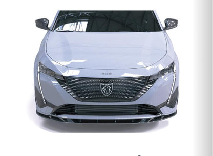 💫Splitter Anteriore per Peugeot 308 GT Mk3 Hatchback & SW (2021–) – Nero 💫