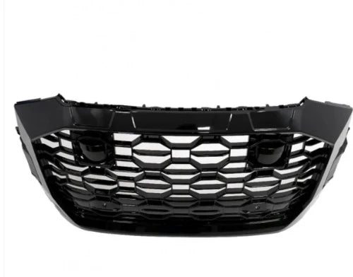 💎GRIGLIA ANTERIORE ADATTO PER AUDI Q8 2018+ DESIGN SPORTIVO PIANOFORTE NERO💎