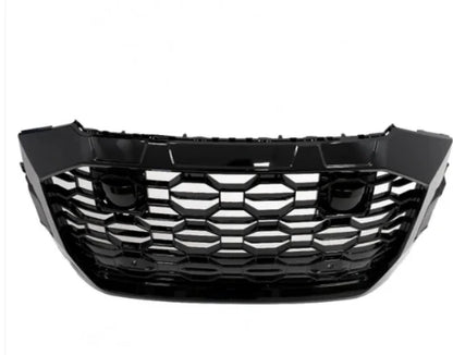 💎GRIGLIA ANTERIORE ADATTO PER AUDI Q8 2018+ DESIGN SPORTIVO PIANOFORTE NERO💎