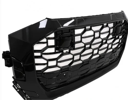 💎GRIGLIA ANTERIORE ADATTO PER AUDI Q8 2018+ DESIGN SPORTIVO PIANOFORTE NERO💎