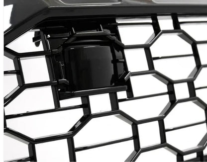 💎GRIGLIA ANTERIORE ADATTO PER AUDI Q8 2018+ DESIGN SPORTIVO PIANOFORTE NERO💎