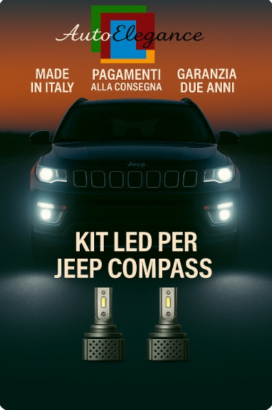 🔥KIT LED D3S 6000K BIANCO CANBUS – Anabbaglianti per Jeep Compass🔥