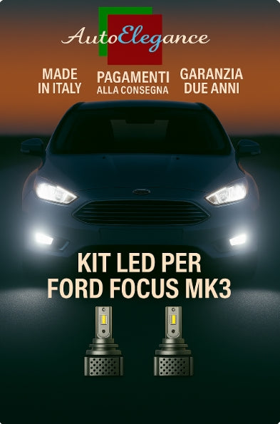 🔥KIT LED D3S 6000K BIANCO CANBUS – Anabbaglianti per Ford Focus MK3🔥