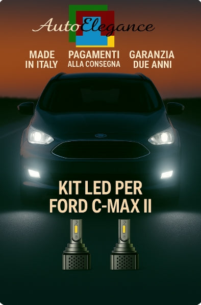 🔥KIT LED D3S 6000K BIANCO CANBUS – Anabbaglianti per Ford C-Max II🔥