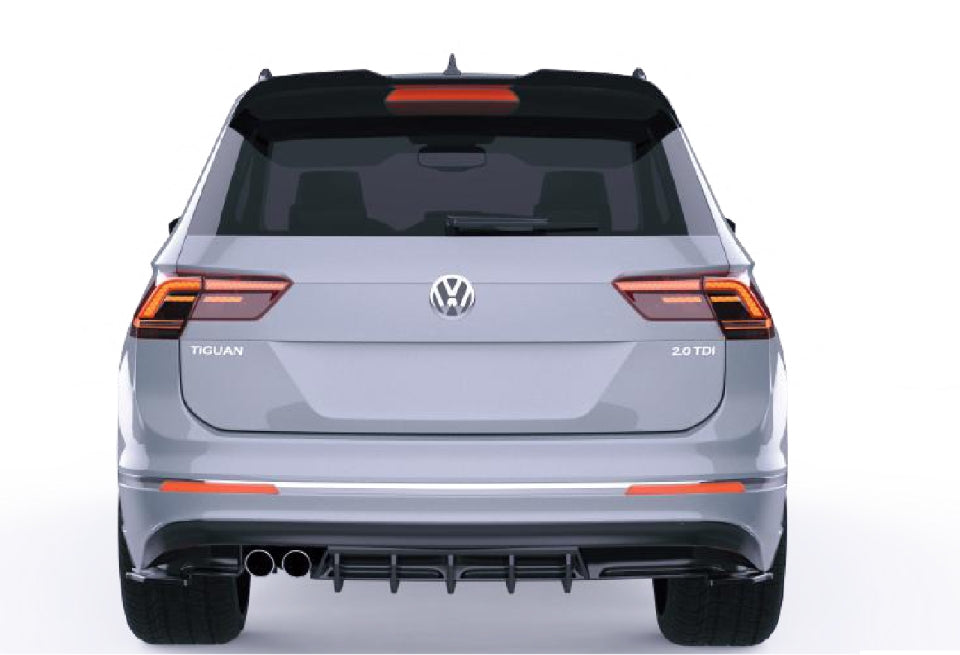 💫Diffusore Posteriore per VW Tiguan Mk2 R-Line (2015–2020) – Nero Lucido💫