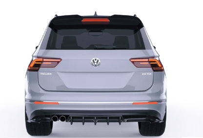 💫Rear Side Splitter (2 pezzi) per VW Tiguan Mk2 R-Line (2015–2020) – Nero 💫