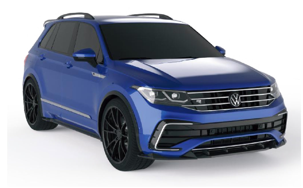 💫Minigonne Laterali (2 pz) per VW Tiguan R / R-Line Mk2 Facelift (2020–2024) 💫