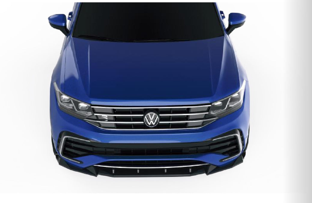 💫Front Splitter per VW Tiguan R / R-Line Mk2 Facelift (2020–2024) – Nero 💫