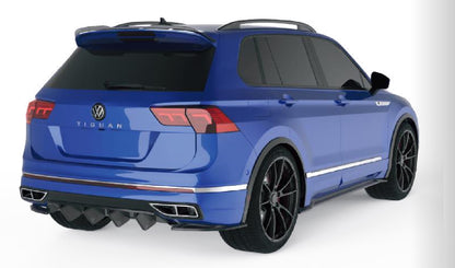 💫 Diffusore Posteriore per VW Tiguan R Mk2 Facelift (2020–2024) – Nero Lucido💫