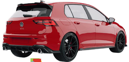 💫Spoiler Cap per VW Golf GTI / GTE / GTD / R-Line / R Mk8 (2020–2024) – Nero 💫