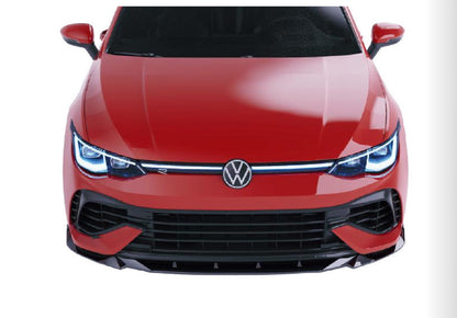 💫Front Splitter per Volkswagen Golf Mk8 R (2020–2024) – Nero Lucido💫
