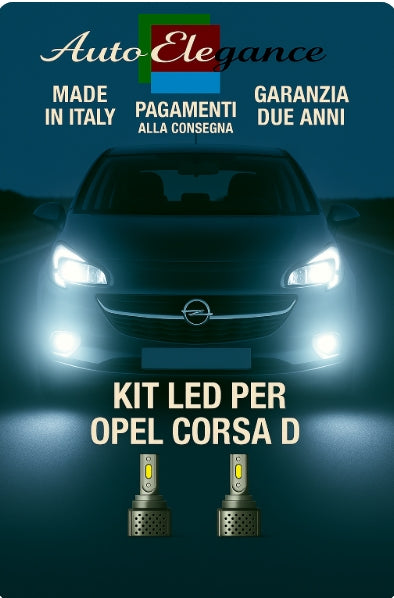 🔥KIT LED D3S 6000K BIANCO CANBUS – Anabbaglianti per Opel Corsa D🔥