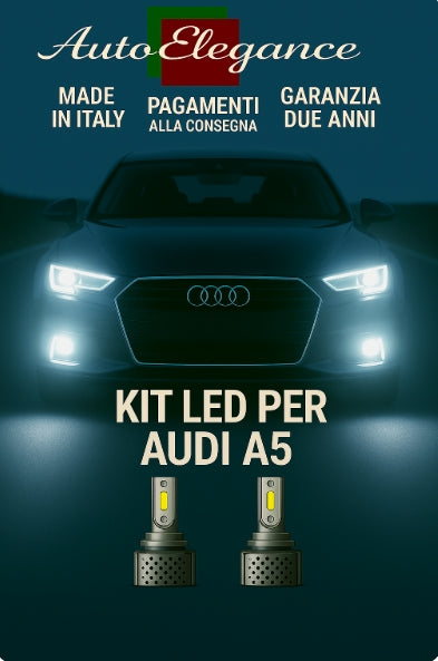 🔥KIT LED D3S 6000K BIANCO CANBUS – Anabbaglianti per Audi A5🔥