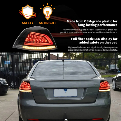 Fanali posteriori a LED completi per Holden VE Sedan VE Series 1/VE Series 2/Omega/SV6/SSV 2006-2013 (magazzino australiano)