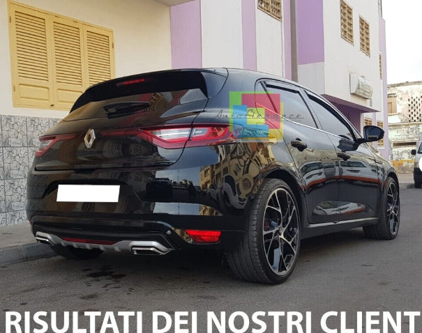 💥DIFFUSORE SOTTO PARAURTI DIFFUSORE TERMINALI ADATTO PER RENAULT MEGANE💥
