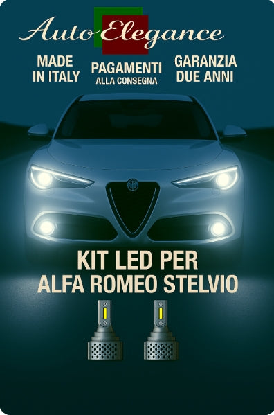 🔥KIT LED D3S 6000K BIANCO CANBUS – Anabbaglianti per Alfa Romeo Stelvio🔥