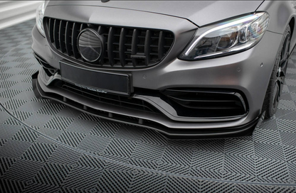 Paraurti anteriore C63 AMG Facelift Look per Mercedes Classe C (W205) Berlina Station Wagon Coupe Cabrio (2013-2021)