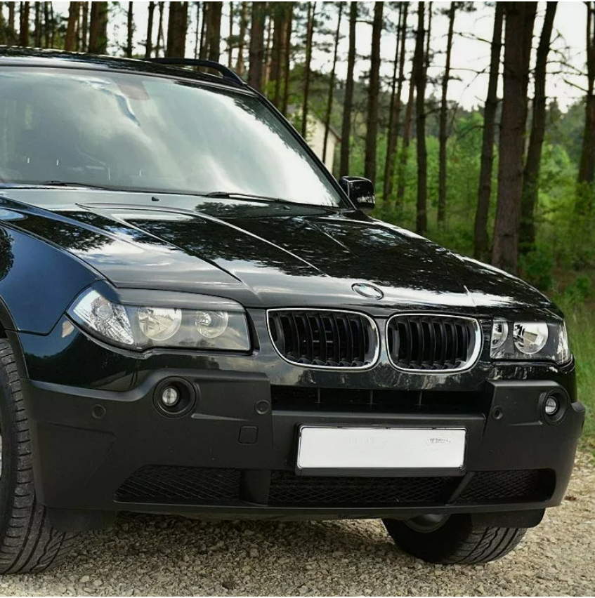 Sopracciglia per BMW X3 E83 2004-2010 ABS Plastica palpebre fari