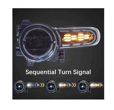 Fari anteriori / Luci laterali DRL sequenziali per Toyota FJ Cruiser 2007-2023
