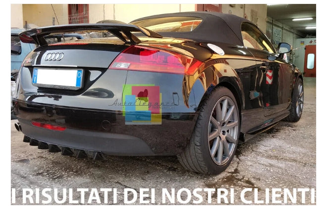 SPOILER POSTERIORE ADATTO PER AUDI TT 8J 2008-2016 LOOK TTRS DESIGN GREZZO