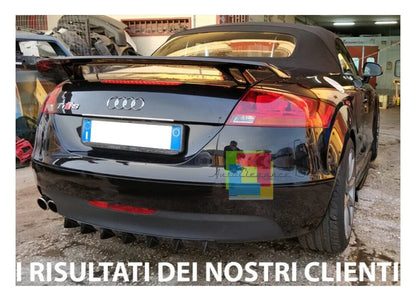 SPOILER POSTERIORE ADATTO PER AUDI TT 8J 2008-2016 LOOK TTRS DESIGN GREZZO