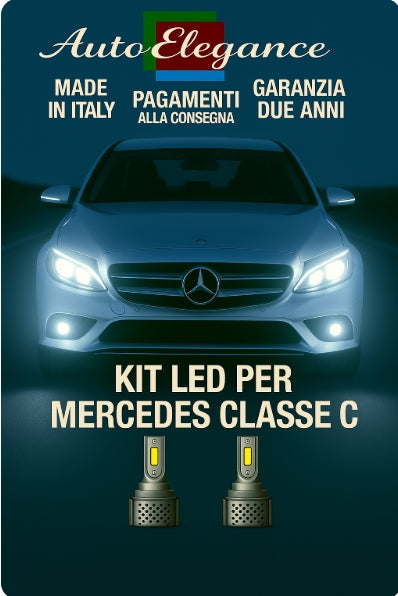 🔥KIT LED D3S 6000K BIANCO CANBUS – Anabbaglianti per Mercedes-Benz Classe C🔥