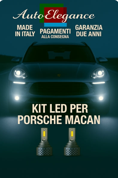 🔥KIT LED D3S 6000K BIANCO CANBUS – Anabbaglianti per Porsche Macan🔥