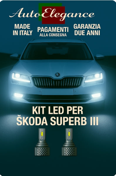 🔥KIT LED D3S 6000K BIANCO CANBUS – Anabbaglianti per Škoda Superb III🔥