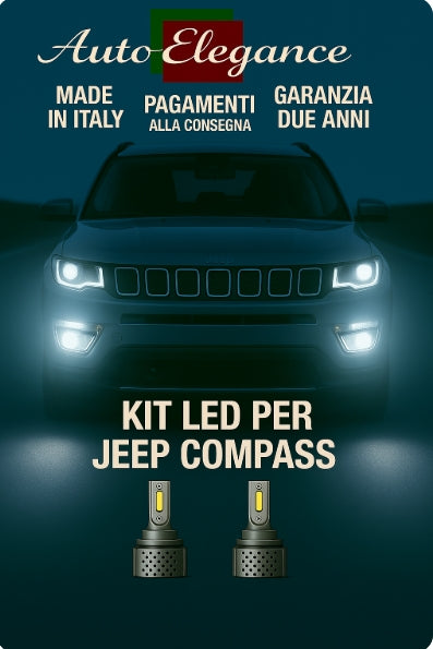 🔥KIT LED D3S 6000K BIANCO CANBUS – Anabbaglianti per Jeep Compass🔥